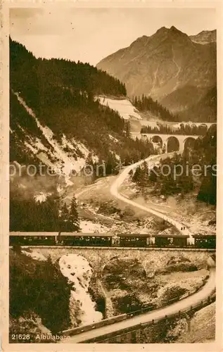 AK / Ansichtskarte Albulabahn_GR Albulabahn Panorama 