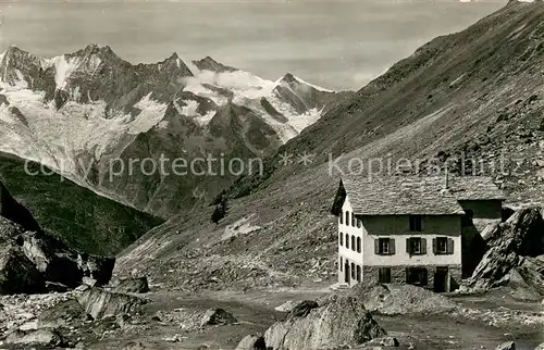 AK / Ansichtskarte Almagell_VS Berghotel Almageleralp Mischabelkette Almagell VS