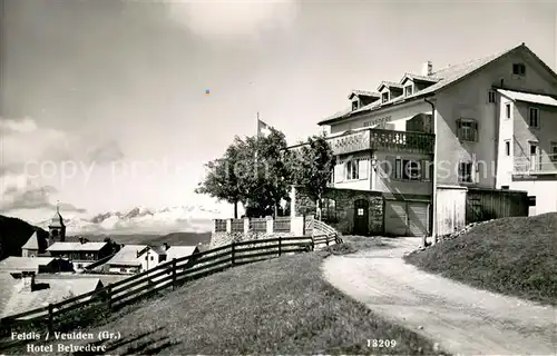 AK / Ansichtskarte Feldis_GR Hotel Belvedere 