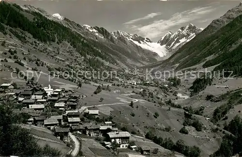 AK / Ansichtskarte Loetschental mit Ferden und Kippel Loetschental