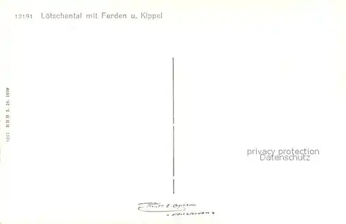 AK / Ansichtskarte Loetschental mit Ferden und Kippel Loetschental