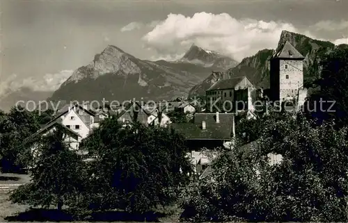 AK / Ansichtskarte Maienfeld_GR mit Gonzen und Alvier 