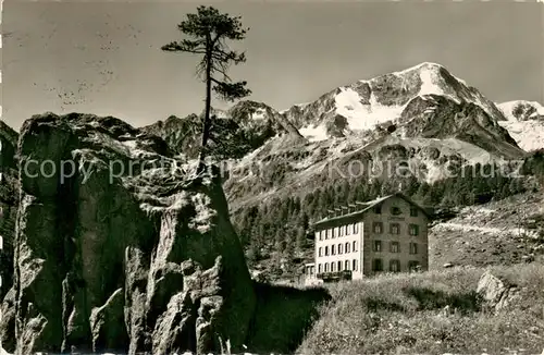 AK / Ansichtskarte Arolla_VS Hotel de la Za et le Pigne d Arolla Arolla_VS