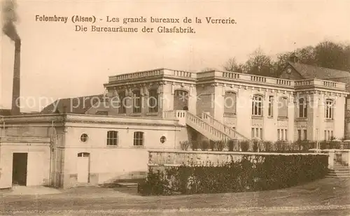 AK / Ansichtskarte Folembray Die Bueroraeume der Glasfabrik Folembray