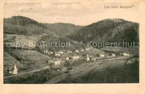 AK / Ansichtskarte Les_Trois_Maisons_Vosges Gesamtansicht Feldpost Les_Trois_Maisons_Vosges