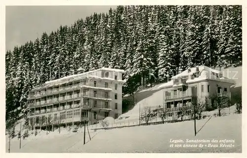 AK / Ansichtskarte Leysin_VD Sanatorium des enfants et son annexe de Beau Reveil 