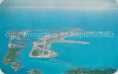 AK / Ansichtskarte Kindley_Bermuda Fliegeraufnahme Air Force Base and Civilian Terminal Buildings 