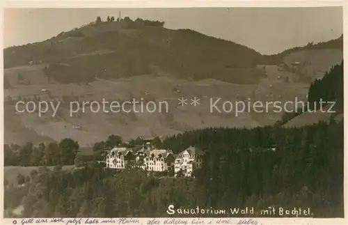 AK / Ansichtskarte Wald_ZH Sanatorium Wald mit Bachtel Wald_ZH