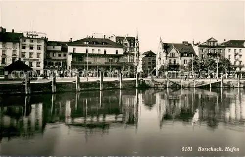 AK / Ansichtskarte Rorschach_Bodensee Hafenpartie Rorschach Bodensee