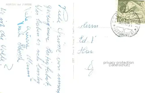 AK / Ansichtskarte Sertig_Doerfli Panorama Sertig Doerfli