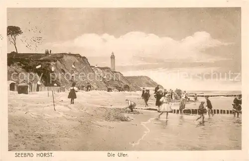 AK / Ansichtskarte Horst__Ostsee_Niechorze Strandpartie 