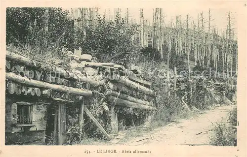AK / Ansichtskarte Le_Linge_Orbey Abris allemands 