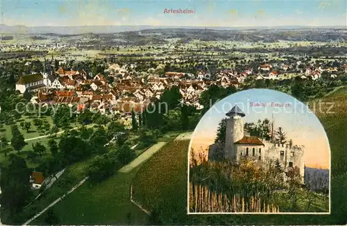 AK / Ansichtskarte Arlesheim_BL Panorama Schloss Birseck 