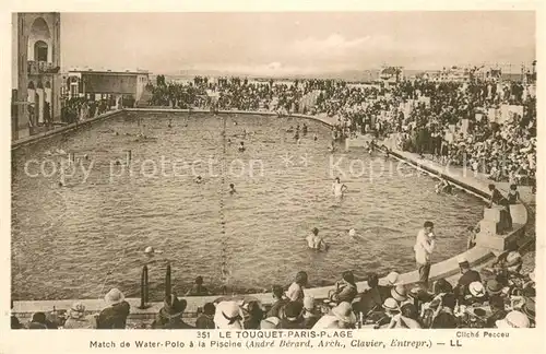 AK / Ansichtskarte Le_Touquet Paris Plage Match de Water Polo a la Piscine Le_Touquet Paris Plage