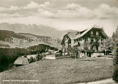 AK / Ansichtskarte Roethenbach_Emmental Kurhaus Chuderhuesi mit Stockhornkette Roethenbach Emmental