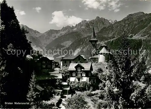 AK / Ansichtskarte Bristen_UR Maderanertal Dorfmotiv 