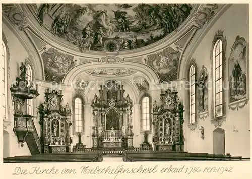 AK / Ansichtskarte Niederhelfenschwil_SG Kirche Inneres 