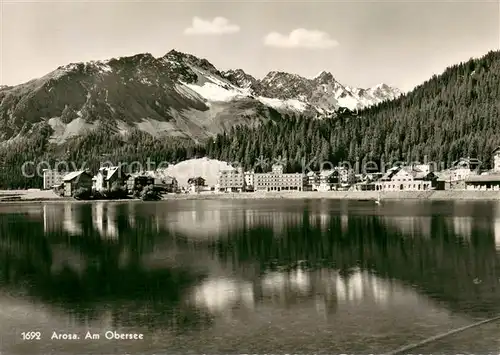 AK / Ansichtskarte Arosa_GR Partie am Obersee Alpen Arosa_GR