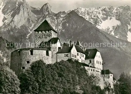 AK / Ansichtskarte Vaduz Schloss mit Falknis Raetikon Vaduz