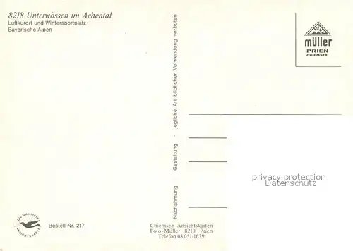 AK / Ansichtskarte Unterwoessen Dorfpartie Hotel zur Post Gscheuerwand Bayerische Alpen Unterwoessen