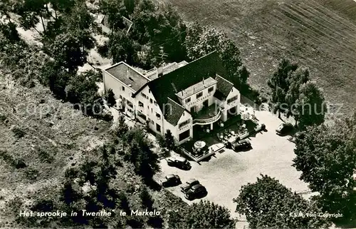 AK / Ansichtskarte Hengelo Fliegeraufnahme Het sprookje in Twenthe te Markela Hengelo
