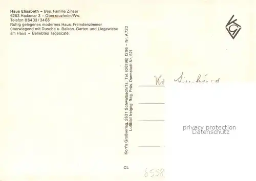 AK / Ansichtskarte Hadamar_Westerwald Fliegeraufnahme  Hadamar_Westerwald