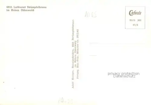 AK / Ansichtskarte Struempfelbrunn Fliegeraufnahme Gesamtansicht Struempfelbrunn