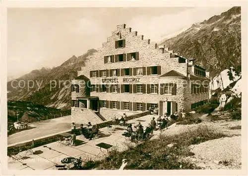 AK / Ansichtskarte Grimsel_Pass Hotel Grimsel Hospiz Grimsel Pass