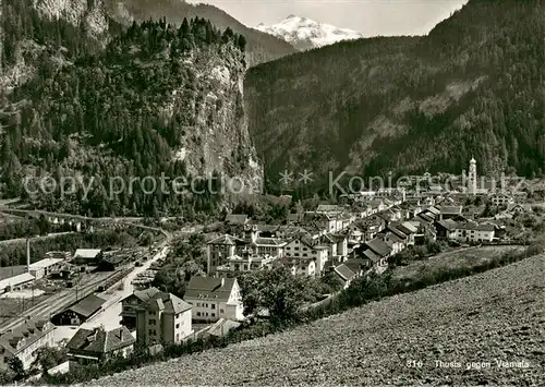 AK / Ansichtskarte Thusis mit Viamala Thusis