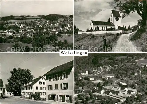 AK / Ansichtskarte Weisslingen Panorama Kirche Ortspartie Fliegeraufnahme Weisslingen