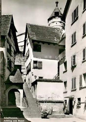 AK / Ansichtskarte Schaffhausen__SH Aufstieg zum Munot 