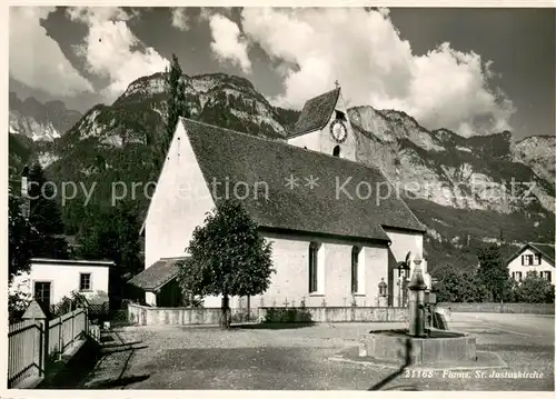 AK / Ansichtskarte Flums__SG St Justuskirche 
