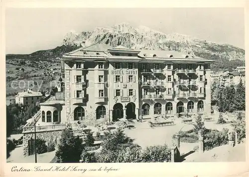 AK / Ansichtskarte Cortina_d_Ampezzo Grand Hotel Savoy Cortina_d_Ampezzo