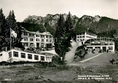 AK / Ansichtskarte Alvier_2343m_SG Kurhaus und Kinderheim Alvier 