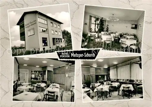 AK / Ansichtskarte Frickhofen Hotel Pension Metzger Schorch Gastraeume Frickhofen