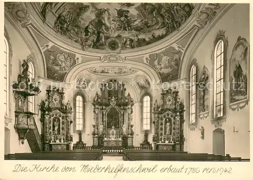 AK / Ansichtskarte Niederhelfenschwil_SG Kirche Inneres 