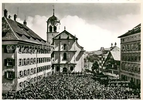 AK / Ansichtskarte Trogen_AR Landsgemeinde Versammlung Trogen_AR