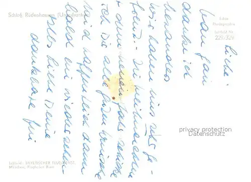 AK / Ansichtskarte Unterfranken Fliegeraufnahme Schloss Ruedenhausen Unterfranken