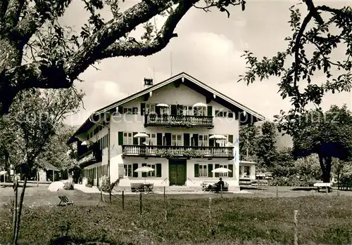 AK / Ansichtskarte Bad_Wiessee_Tegernsee Haus Kinshofer Pfirn Aussenansicht Bad_Wiessee_Tegernsee