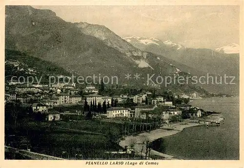 AK / Ansichtskarte Pianello_Lario Teilansicht und Lago di Como Pianello_Lario