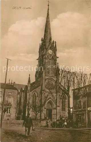 AK / Ansichtskarte Delm_67_Alsace Kirchenansicht 