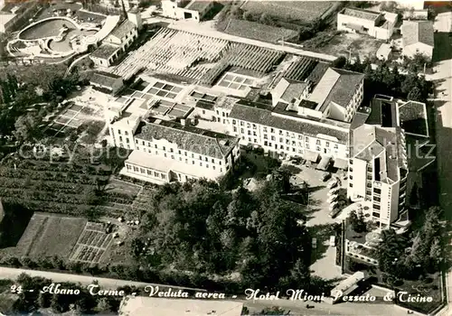 AK / Ansichtskarte Abano_Terme Fliegeraufnahme Hotel Mioni Pezzato u. Ticino Abano Terme