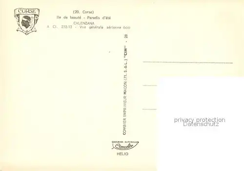 AK / Ansichtskarte Calenzana Fliegeraufnahme Vue generale Calenzana