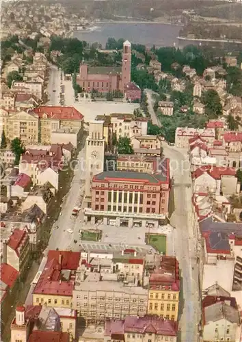 AK / Ansichtskarte Jablonec_nad_Nisou Fliegeraufnahme Teilansicht Jablonec_nad_Nisou