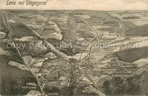 AK / Ansichtskarte Lens_Pas de Calais_62 Panoramakarte 