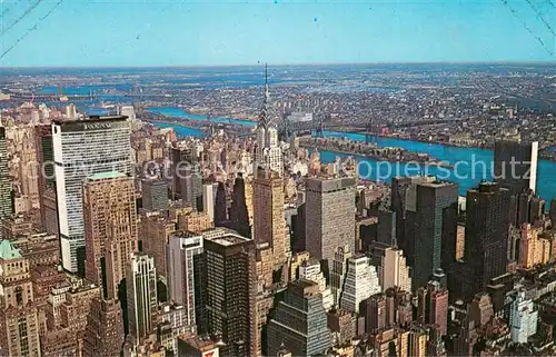 AK / Ansichtskarte Manhattan_Isle_of_New_York Looking Noth East from the Empire State Building New York Skyline 