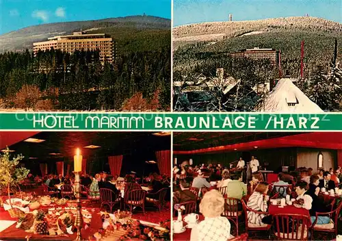 AK / Ansichtskarte Braunlage Hotel Maritim Innen  und Aussenansicht Braunlage