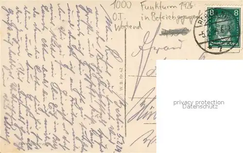 AK / Ansichtskarte Berlin Funkturm in Betrieb gegangen Berlin