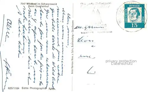 AK / Ansichtskarte Wildbad_Schwarzwald Quellenhof Aussenansicht Wildbad_Schwarzwald