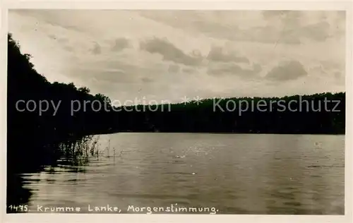 AK / Ansichtskarte Berlin Krumme Lanke Morgenstimmung Berlin